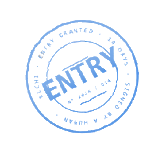 Entry granted · 14 days · signed by a human